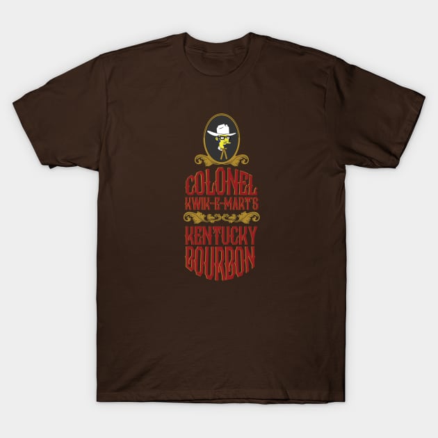 Kwik-E-Mart Bourbon T-Shirt by miniBOB